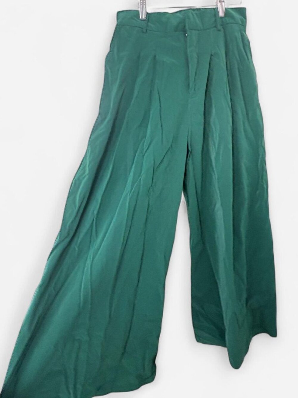 Mulla Emerald Green Wide-Leg Trousers — Size L